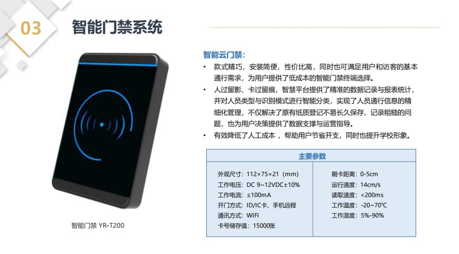 智能門(mén)禁系統設備