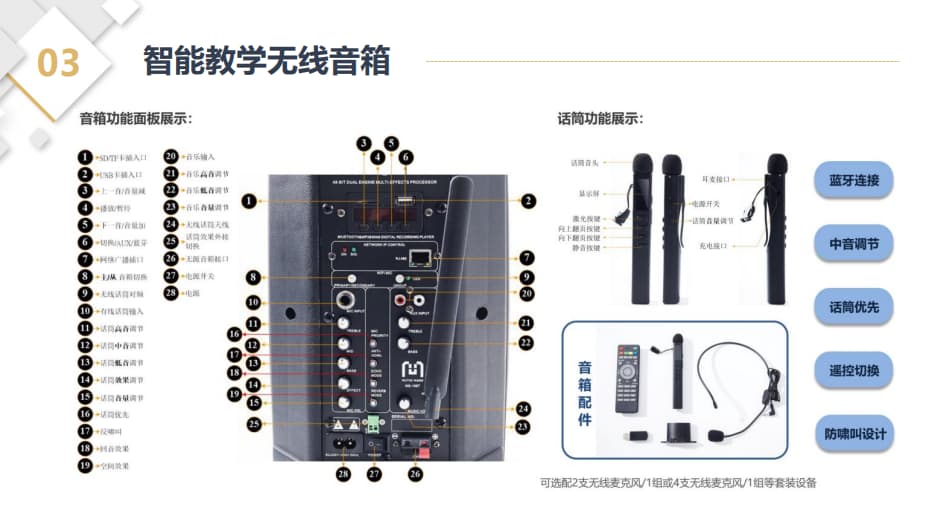 智能教學(xué)無(wú)線(xiàn)音箱按鈕